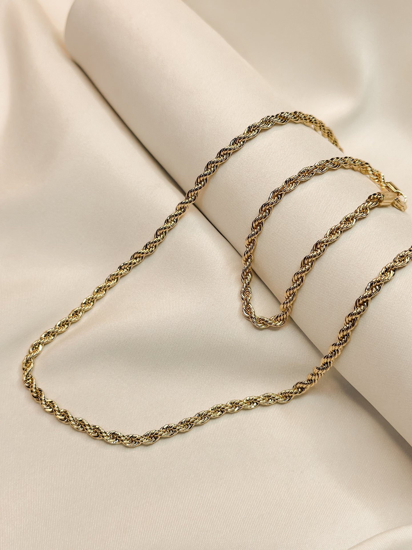 MINI ROPE CHAIN & BRACELET SET - GOLD 2